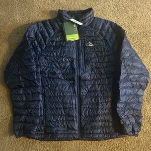 L.L. Bean Ultralite 850 Down Jacket Mens Size M Night Blue NWT